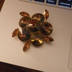 Golden Flower Pin